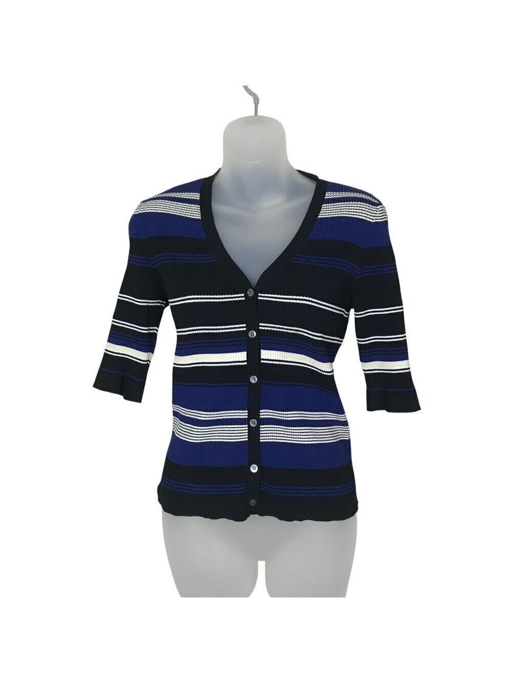 NWOT Judith & Charles Striped Button Down Top Size L